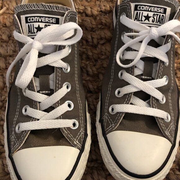 Gray Converse Sneakers, Women's Size 9 - Picture 7 of 13